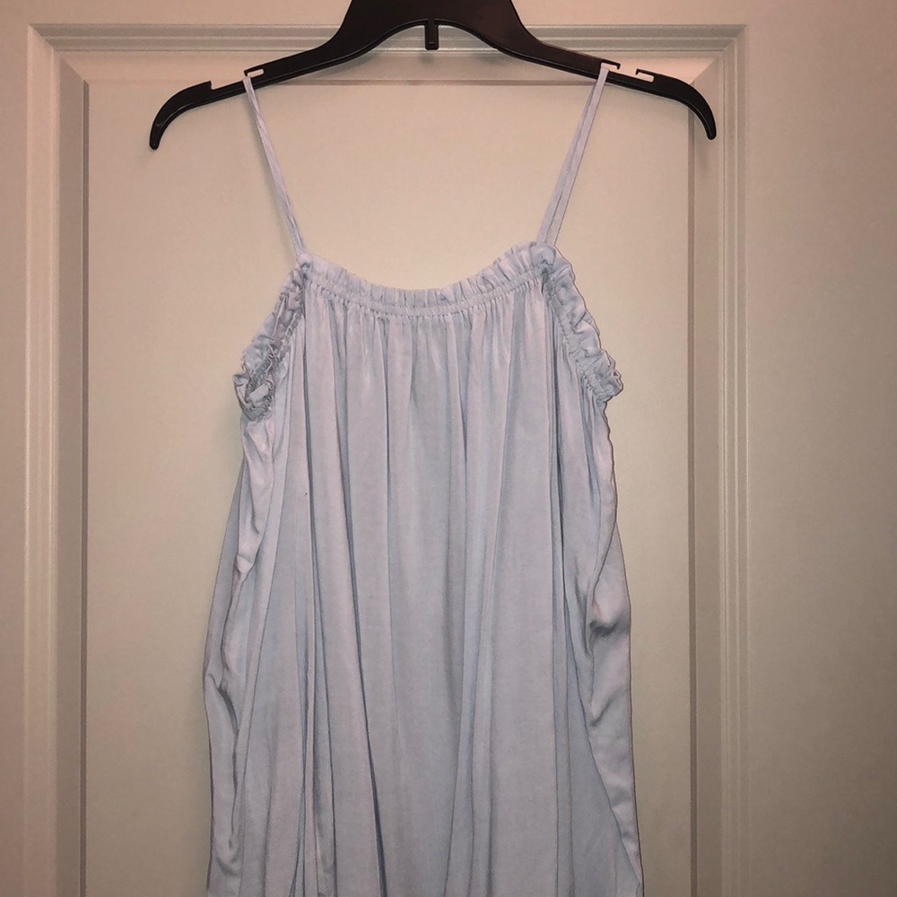 Powder Blue off the shoulder blouse